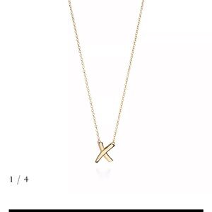 Tiffany & Co. Gold X Necklace